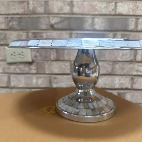 NEW Julia Knight Classing 14" Cake Stand - Snow - Picture 4 of 8